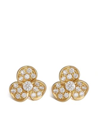 Leo Pizzo Orecchini Candy Flora in oro giallo 18 carati con diamanti