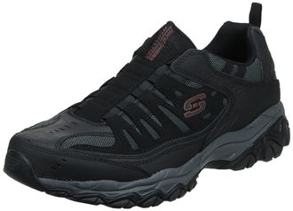 Skechers Sport Mens Afterburn M. Fit Wonted Loafer,Black/Charcoal,9.5 4E US