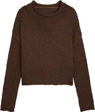 Free People Opal Cotton-blend Jumper - Brown - L (UK16-UK18 / L)