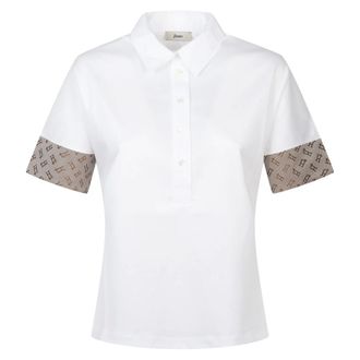 Herno Tops, Dames, Wit, L, Polo Shirt