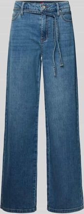 Buena Vista Wide Leg Jeans mit Bindeg&uuml;rtel in Blau, Gr&ouml;&szlig;e XXS