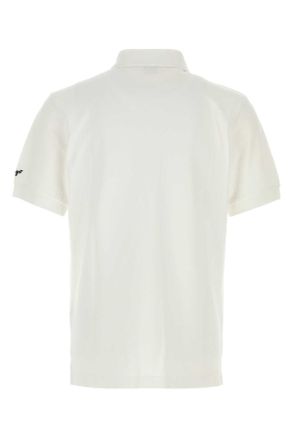 Kenzo Mens White Piquet Polo Shirt Offwhite Exterior: Cotton T-shirts And Polos