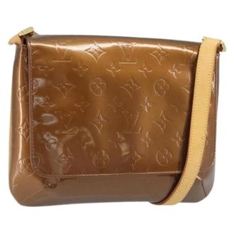 Louis Vuitton Pre-owned Cross Body Bags, female, Brown, Size: ONE SIZE Pre-owned Vintage Patent Leather Shoulder Bag