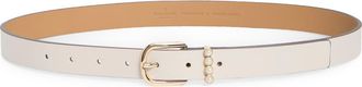 Kate Spade New York Faux Pearl Keeper Belt in Cream/Polished Gold at Nordstrom Rack, Size X-Large