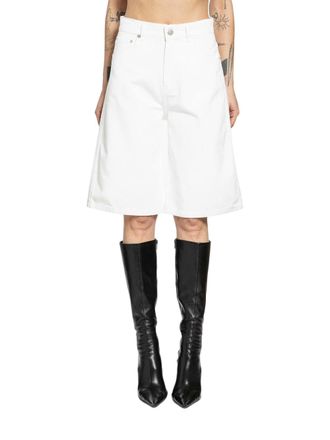 Coperni Knee-Length White Shorts With Relaxed Fit