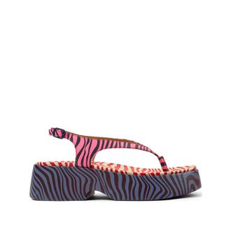 Camper Flat Sandals, female, Multicolor, Size: 9 US Tasha Sandal