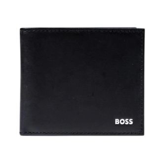 HUGO BOSS Hugo, Wallets & Cardholders, male, Black, Size: ONE SIZE Leather Wallet with Inside Pockets and Compartments