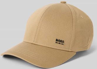 HUGO BOSS Basecap aus reiner Baumwolle Modell ZED-BOSS-ME in Beige, Größe 1