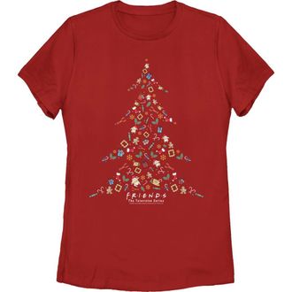 Friends Womens Friends Christmas Icons Graphic T-Shirt in Red at Nordstrom, Size Xx-Large