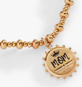 Alex and Ani BILY Mom - Title Above Queen Stretch Bracelet in Gold at Nordstrom