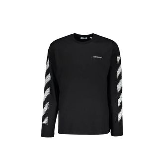 Off-white Black Cotton Mens Sweatshirt