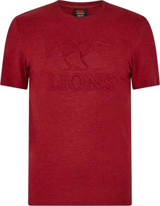 Canterbury Of New Zealand Heren Monument 2025 British & Irish Lions T-Shirt (Rode Dahlia)