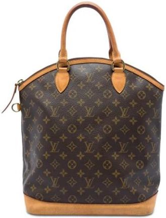Louis Vuitton Tweedehands Canvas Louis Vuitton tassen - Dames - Vintage Handtas - Bruin - ONE Size - Vintage
