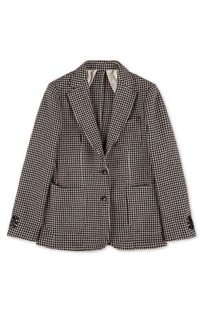 Fortela Benjamin Classic Flannel Houndstooth Jacket in Mix at Nordstrom, Size 38 Eu