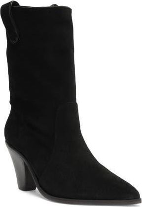 Schutz Mackie Pointed Toe Bootie in Black at Nordstrom Rack, Size 6.5