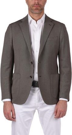 Ibiza Lifestyle Textured Cotton Blend Sport Coat in Brown at Nordstrom Rack, Size 36 Regular