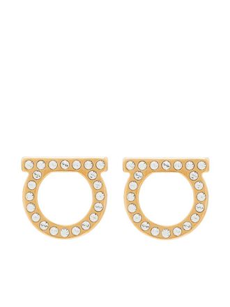 Ferragamo Golden Gancini Earrings