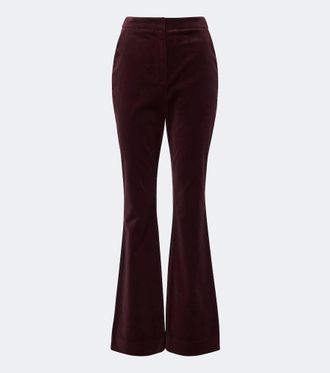Veronica Beard Pantalones flared Gracie de terciopelo