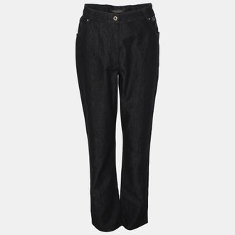 Marina Rinaldi Blue Denim Crystal Embellished Jeans XL