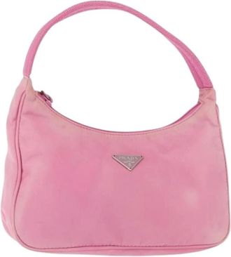 Prada Pre-owned Shoulder Bags, female, Pink, Size: ONE SIZE Pre-owned Shoulder Bag
