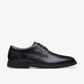 Clarks Malwood Lace Black Leather