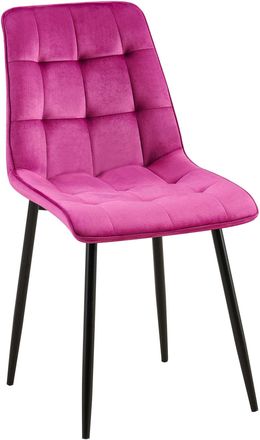 Clp Clp - Silla De Comedor Gifford Con Funda De Terciopelo Lila Terciopelo