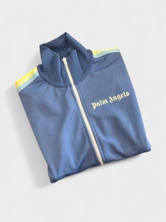 Palm Angels Mens Track Jacket Blue Rainbow - Size Small