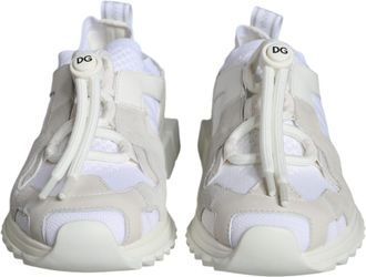 Dolce & Gabbana White Mesh Sorrento Trekking Sneakers Womens Shoes