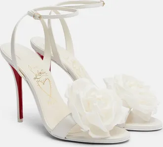Christian Louboutin Miss Z Flora leather sandals