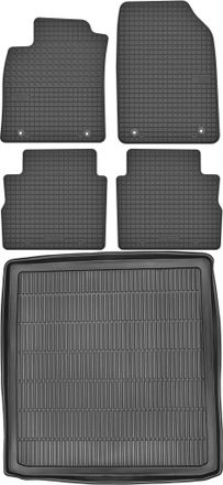 OEM Juego De Alfombrillas De Goma Para Coche Y Maletero Para Opel Vectra Kombi (2002-2008)