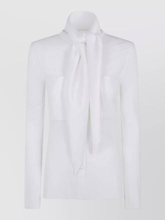 Courr&egrave;ges scarf collar jersey shirt