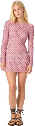 Missoni Short Lace Long Sleeve Cover-up in Red at Nordstrom, Size 42 It