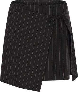 Sportmax Fatti Rok - Dames - Korte rokken - Zwart - XS - Wol - Rokken