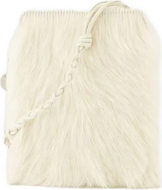 Jil Sander Goatskin Crossbody Bag White