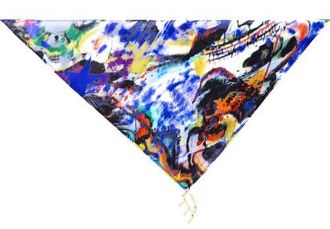 Dai Moda Frenzy Print Versa Scarf with logo hardware in Multi at Nordstrom, Size Medium