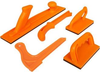 OEM Juego De 5 Bloques Y Listones De Seguridad Para Carpinter&iacute;a, De Color Naranja De Seguridad, Ideales Para Carpinteros Y Para Usar En Mesas De Fresado, 