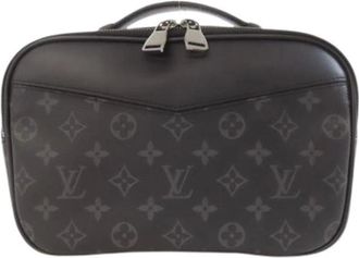 Louis Vuitton Pre-owned Belt Bags, male, Black, Size: ONE SIZE Pre-owned Monogram Eclipse Handbag