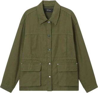 Tout à Coup double-pocket collared jacket - Green