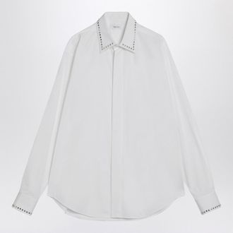 Alexander McQueen Alexander Mc Queen White Cotton Shirt With Studs