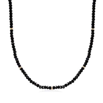 The Lovery Black Spinel Bead Necklace