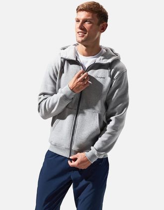 Berghaus Mens Berghaus Mens Logo Full Zip Hoodie - Grey - Size: 40