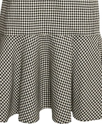 Ralph Lauren houndstooth flared dress - Black