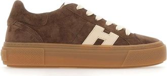 Hogan Crosswind Sneakers - Dames - Sneakers - Bruin - 35 1/2 EU - Leer - Schoenen