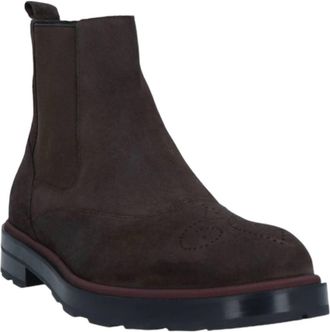 Bally Mens Corad Bovine Suede Leather Chelsea Boots In Ebano