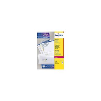 Avery Etiquetas Blancas Multiuso L&aacute;ser 63,5x72 Mm - 12 Etiquetas Por Hoja - 100 Hojas - 1200 Etiquetas