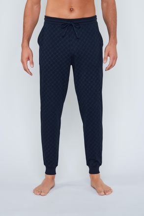 Joop Jogger Pants JOOP Leisure, Herren, Gr. XXL, N-Gr, blau (navy), Obermaterial: 95% Baumwolle, 4% Elasthan, 1% sonstige Fasern, bequem lang, Hosen Jogger