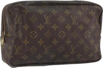Louis Vuitton Pre-owned Canvas Clutch - Dames - Vintage Clutch - Bruin - ONE Size - Vintage