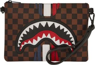 Sprayground Multicolor Shark Crossbody Tas - Heren - Tassen - Bruin - ONE Size - Tassen