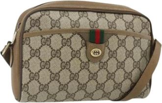 Gucci Pre-owned Cross Body Bags, female, Beige, Size: ONE SIZE Pre-owned Vintage Shoulder Bag