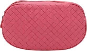 Bottega Veneta Pre-owned Leren Heuptas - Heren - Vintage Heuptassen - Roze - ONE Size - Leer - Vintage